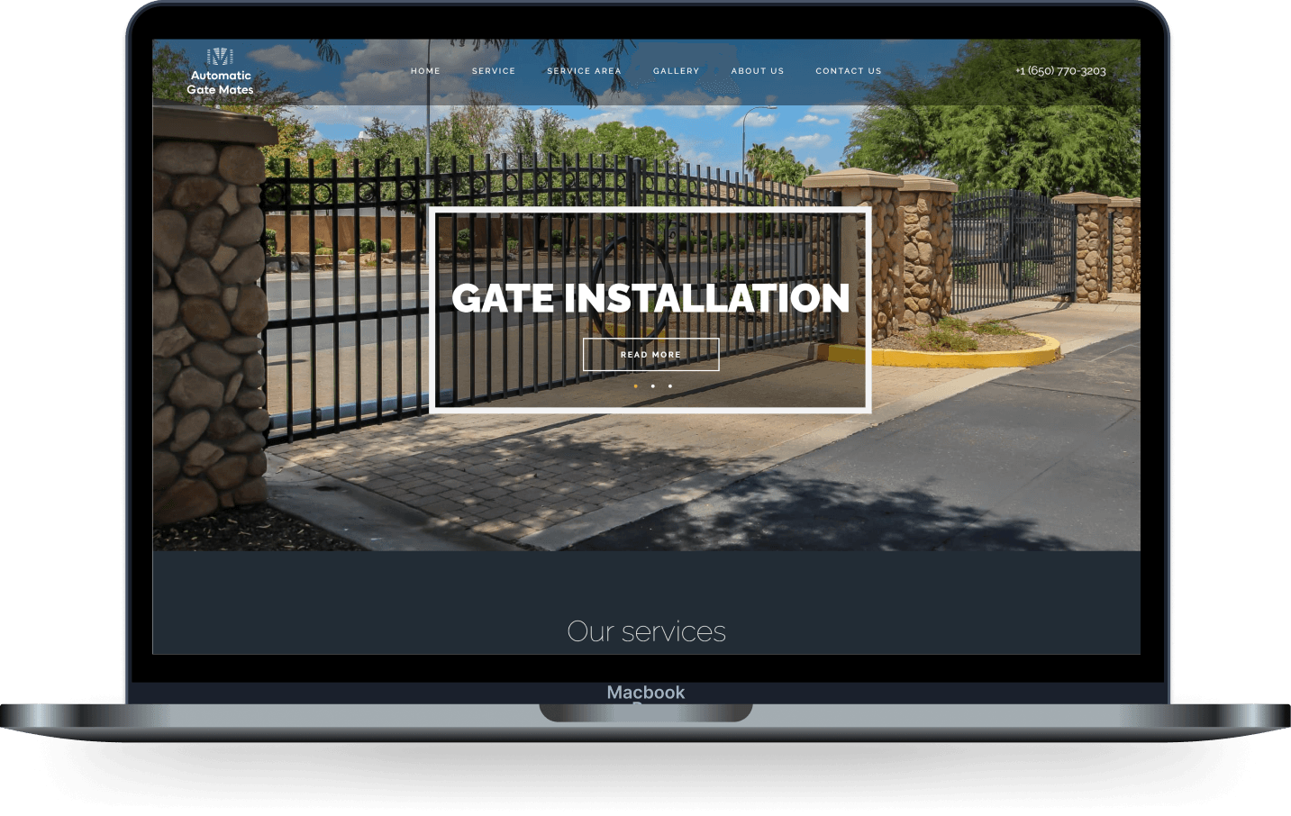Site example laptop version